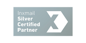 Abbildung des Inxmail Silver Certified Partnerlogos