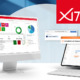 Es ist ein moderner Monitor mit dem Cockpit der CAS genesisWorld x17 zu sehen. Aus diesem heraus ragt eine Prozessabbildung mit den Worten Lead, Erstkontakt, Präsentation, Sales und Bestellung. Daneben, dem Monitor etwas zugewandt steht ein Laptop, auf dessen Bildschirm der Business Process Administrator zu sehen ist. Aus dem Laptop heraus ragen wieder zwei Bestandteile: die AI Kategorisierung Verkaufschancen und Notizen. Rechts oben ist das Versionslogo x17 in weiß auf einem roten Kasten zu sehen.